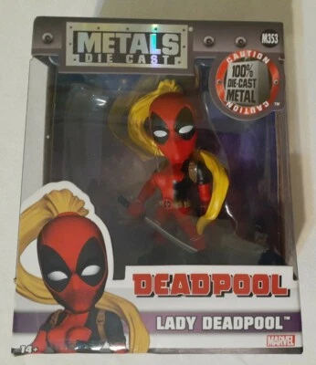 Figura 2016 Jada Toys Die-Cast Metals Marvel - Lady Deadpool 4" pulgadas M353 NUEVO Foto 1 de 2