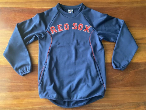 Boston Red Sox Majestic Therma Base Pullover Sweatshirt Adult Small Cover