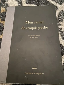 Blank French Notebook Stationary Blank And Grid Paper - Picture 1 of 3