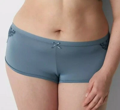 Panty corto Lane Bryant gris pizarra no show microfibra para niño con encaje talla grande 14/16 Foto 1 de 4