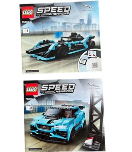 LEGO Speed Champions 76898 Formula E Jaguar Racing Set of 2 Instruction Manuals - Picture 1 of 6