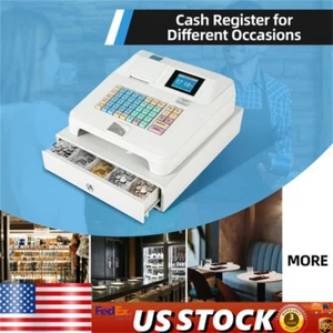 Registratore di cassa elettronico 48 chiavi 8 digitale POS cassaer negozio e cassetto - Foto 1 di 18