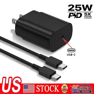 2023 Super 25W PD Wall Fast Charger & Type C Cable For Google Pixel 7a 7 6 Pro - Picture 1 of 20