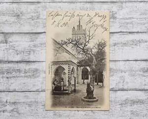 AK Alger Algier Cour Mosquee Marine Moschee Ansichtskarte Vintage Postkarte alt - Bild 1 von 2
