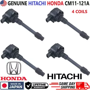 GENUINE HITACHI HONDA Ignition Coils For 2015-2021 Honda Civic Fit I4, CM11-121A - Picture 1 of 6