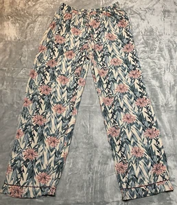 Cynthia Rowley Womens Black and White Elastic Waist Sleepwear Knit Pants Size M - Picture 1 of 5