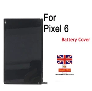 For Google Pixel 6 Battery Back glass Cover Rear Door Black - Picture 1 of 3