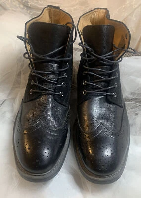 Zapato alto La Mailano de cuero negro talla 12 para hombre B5900 Foto 1 de 4