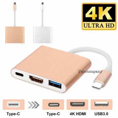 USB Type-C to HDMI HDTV TV Adapter Cable 4K For Samsung Galaxy Z Fold3 4 5 6 7 - Image 1 of 4