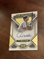 2024 Topps Tier One Paul Molitor Auto /199 On Card Twins SP