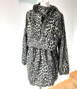 Arket Skandi Hooded Leopard Animal Print 100% Cotton Dress M Medium - Picture 1 of 16