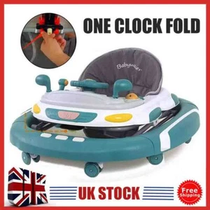 Baby Walker/Rocker Bouncer First Steps Push Along Activity Music Ride On Car UK. - Picture 1 of 13