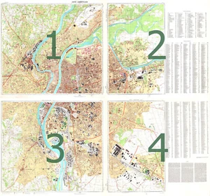 Mappa topografica militare sovietica russa - LIONE (Francia), 10K, ed. 1978, RISTAMPA - Foto 1 di 13