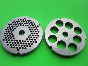 #32 x 3/16 & 3/4" Meat Grinder Plates for Hobart LEM Cabelas Biro Universal etc - Picture 1 of 3