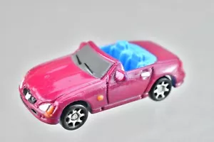 Hot Wheels Planet Micro Sports Cars Mercedes-Benz SLK Maroon Vintage Mattel 1997 - Picture 1 of 3