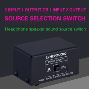 2 in 1 out/1 in 2 out Source Signal Selection Switch Headphone Speaker Switch - Picture 1 of 14
