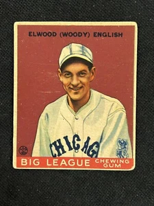1933 Goudey #135 Woody English RC Rookie Chicago Cubs *40 - Picture 1 of 2