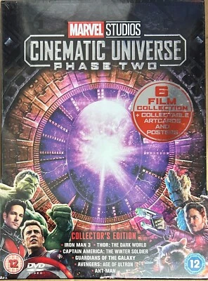 Marvel Studios  Cinematic Universe PhaseTwo (DVD) - New Sealed Damaged - Image 1 of 2