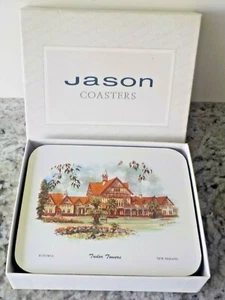 JASON COASTERS Juego en Caja de 6 ~ Edificios Históricos de Nueva Zelanda COMO NUEVO - Imagen 1 de 10