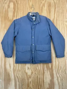 Vintage Woolrich Herren Gänsedaunen Parka Jacke Blau Größe M OHNE KAPUZE - Bild 1 von 9