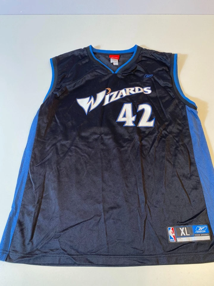 Винтажная футболка Washington Wizards Reebok NBA Jerry Stackhouse 42 черная XL - Изображение 1 из 4