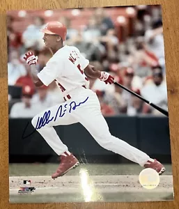 Willie McGee Signed 8x10 Photo Autograph St. Louis Cardinals MLB - Picture 1 of 4