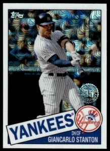 2020 Topps 1985 Chrome Silver Pack Promotion Giancarlo Stanton New York Yankees
