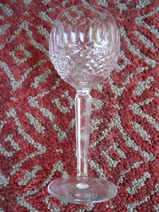 WATERFORD Crystal COLLEEN Pattern Hock Wine Goblet Tall Stem 7 1/2". NICE! - Picture 1 of 5