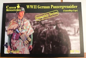 CAESAR MINIATURES 1/72 - Set7717 WWII German Panzergrenaidier (Camouflage Cape) - Foto 1 di 6