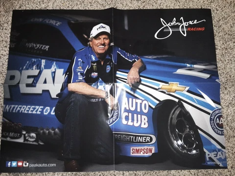 John Force Peak Funny Car Poster  22in X17in Cover