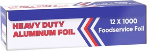 Aluminum Foil (12"X1000 Ft.) - Heavy Duty Aluminum Foil Wrap for Food, BBQ, Gril - Picture 1 of 7