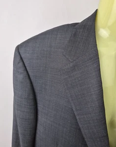 Canali 13290 Men's Dark Grey Wool Blazer Sport Coat Jacket Size 58 R EU/ 48 US - Picture 1 of 9