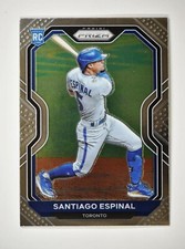 2021 Prizm Base Tier I #72 Santiago Espinal - Toronto Blue Jays RC