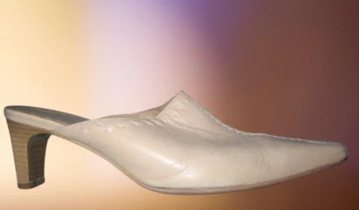 Sabots cuir beige 38 Simona - Photo 1/4