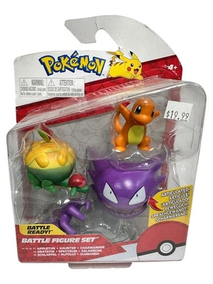 Pokemon Battle Juego de 3 Figuras Appletun Haunter y Charmander (DAÑO EN CAJA) Foto 1 de 3