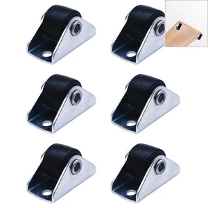 8 Pack Quiet Casters Heavy Duty Small Rolling Wheels Plate Casters for Furnit... - Picture 1 of 7