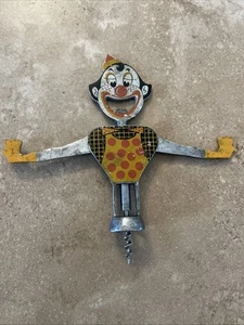 Vintage CARLO GEMELLI Barware 1950s Retro Italian Clown Corkscrew Bottle Opener - Picture 1 of 11