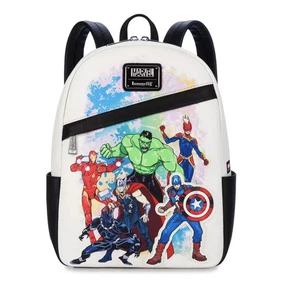 Disney Avengers Marvel Loungefly Mini Backpack Hulk Iron Man Thor Black Panther - Picture 1 of 3