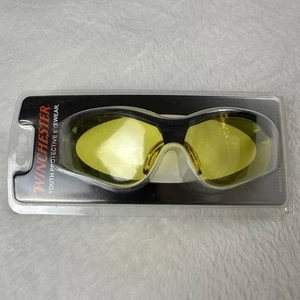 Winchester Yellow Youth Sized Protective Eyewear Shooting Glasses, Black & Green - Picture 1 of 3