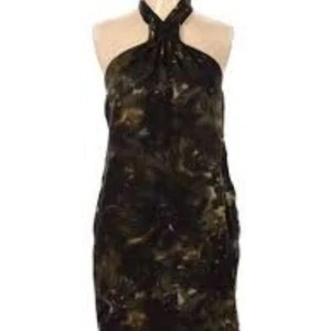NWT 7 For All Mankind Halter Dress Floral Forrest Fairy Party Edgy Size 6 - Picture 1 of 8