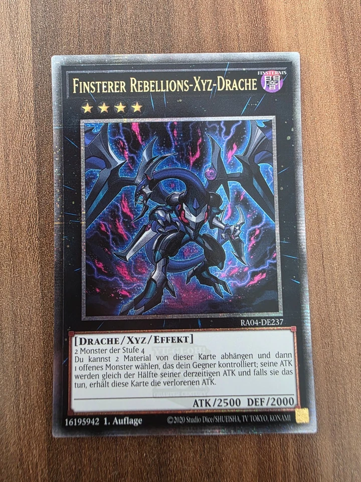 Yu-Gi-Oh! RA04-DE237 Finsterer Rebellions-Xyz-Drache 25th QCSR NM 1st - Bild 1 von 1