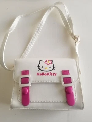 Bandolera Hello Kitty blanca imitación cuero 6,5" x 5" mini cartera Foto 1 de 4