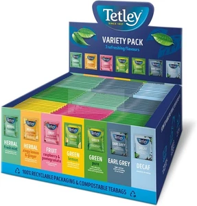 Tetley Enveloped Variety 90 Envelops 7 Flavour - Picture 1 of 12