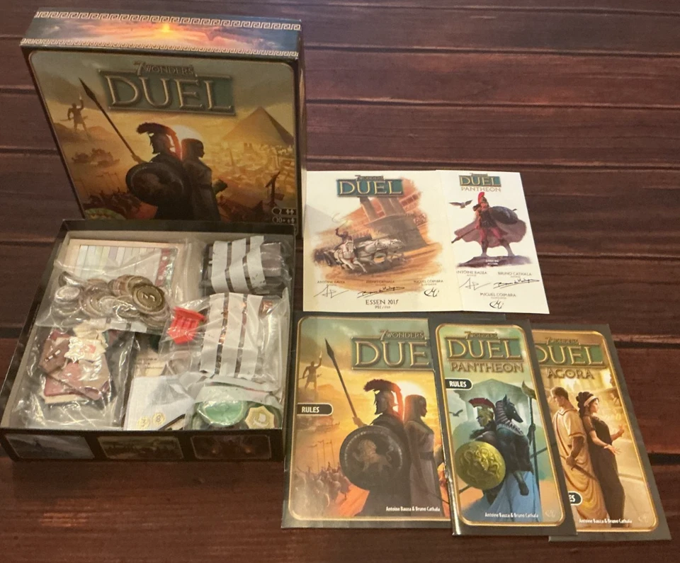 7 Wonders Duel Board Game + Expansions & Promos - English 1st Edition - 2015 - Image 1 of 1
