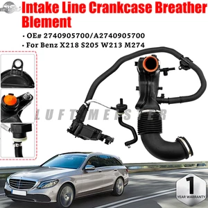 Intake Line Crankcase 2740905700 Breather Blement Fit Benz W213 X218 S205 M274 - Foto 1 di 15