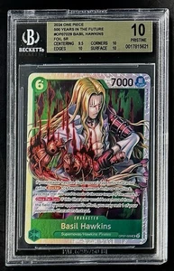 BGS 10 One Piece OP07-029 SR Basil Hawkins - English - 500 Years in the Future - Picture 1 of 2