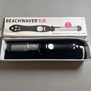 Beachwaver Dual Voltage, S1.25 Black Ceramic Curling Iron *New* (Box Damaged) - Picture 1 of 8