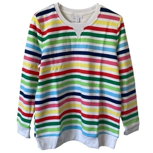 NEU CHARTER CLUB bunt gestreifter Pullover Sweatshirt Größe Large mehrfarbig kuschelig - Bild 1 von 4