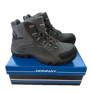 Donnay Suede Waterproof Walking Boots Grey Mens Size UK 9 - Picture 1 of 9