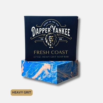 Barra de jabón natural Dapper Yankee Fresh Coast - grano pesado Foto 1 de 4